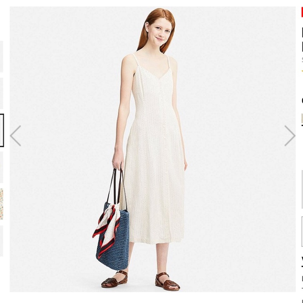 Ines de la Fressange x Uniqlo button-up slip dress